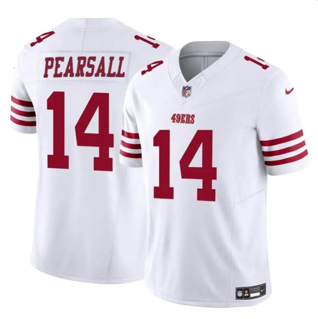Men's San Francisco 49ers White 2024 Draft F.U.S.E. Vapor Untouchable Limited Football Stitched Jersey